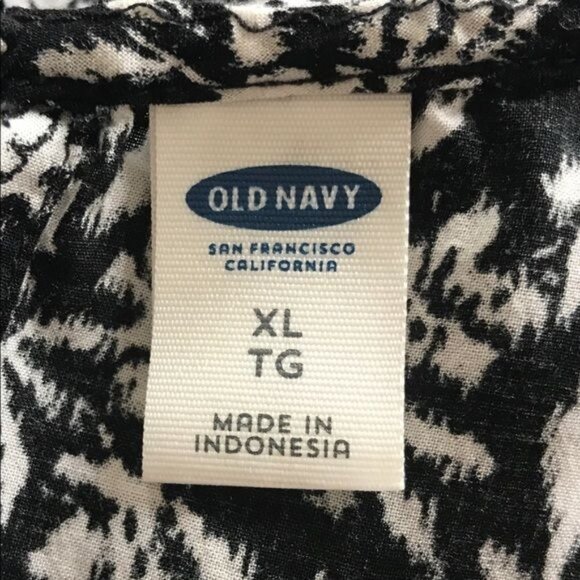 Old Navy Sleeveless Tank Tunic in Black/White - Size XL - Picture 4 of 4